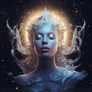 Lunar Serenity - Aurora Borealis
