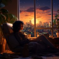 Lofi Coffee & Night Sounds Association & Relaxing Sounds ASMR - Lofi’s Calm Evening Vibes